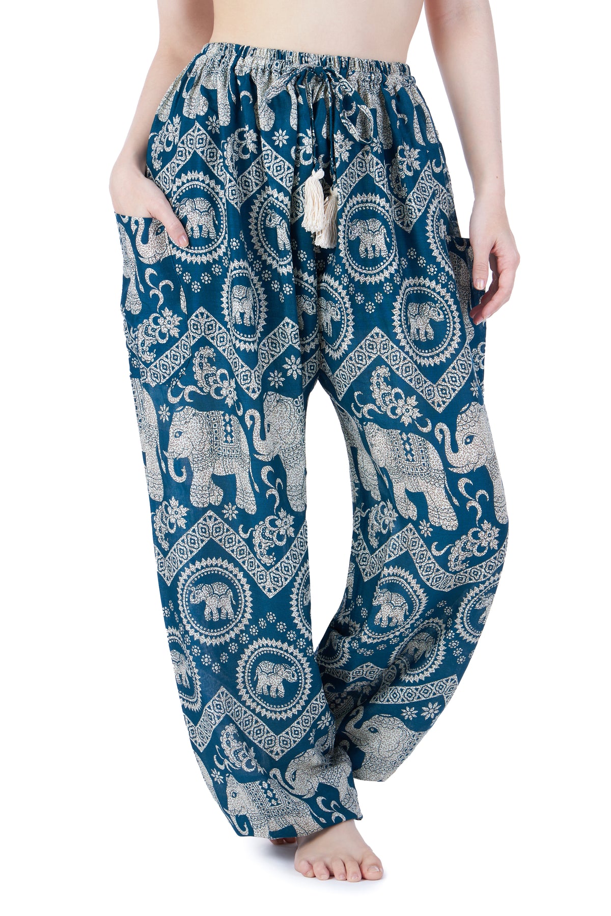 Drawstring Boho Harem Pants: Daily Yoga Hippie Trousers ...