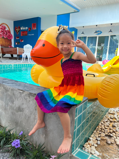 Rainbow Kids Summer Dress