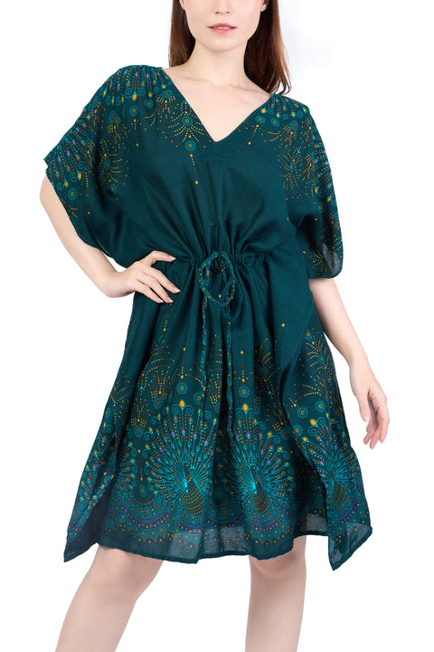 Rayon Boho Tops for Women One Size - Kimono - Green