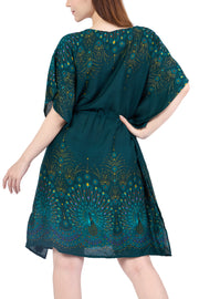 Rayon Boho Tops for Women One Size - Kimono - Green