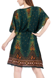 Rayon Boho Tops for Women One Size - Kimono - Green