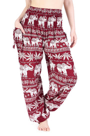 Elephant Leaf Harem Pants