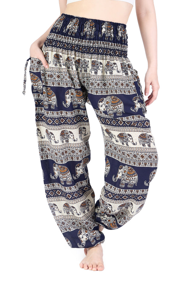 Geometry Elephant Harem Pants