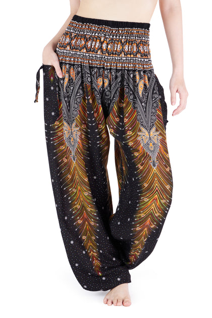 Peacock Boho Harem Pants – Lannaclothesdesign Shop