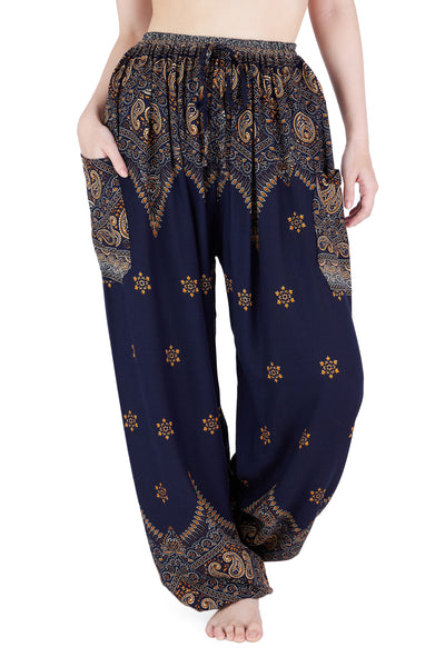 Drawstring Boho Harem Pants: Daily Yoga Hippie Trousers ...