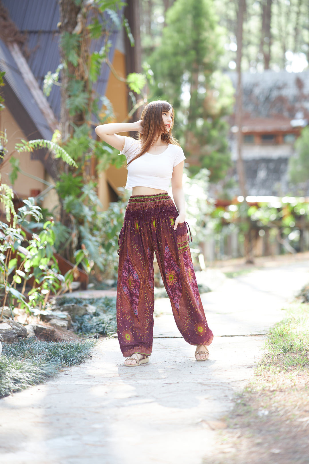 Floral Bohemian Harem Pants