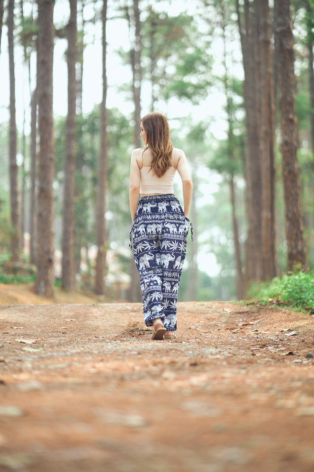 Elephant Leaf Harem Pants