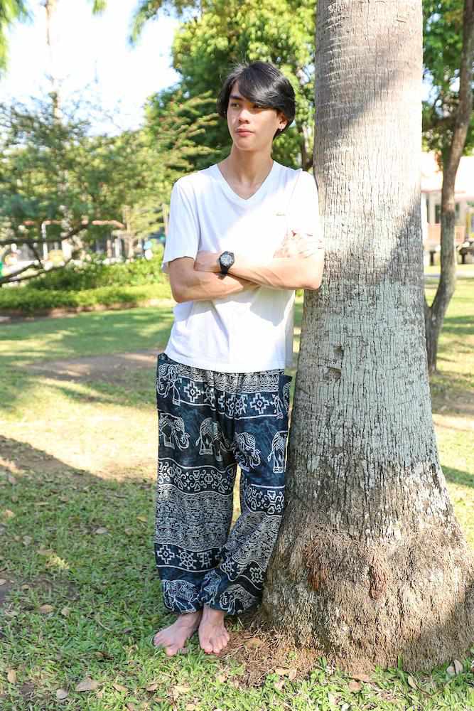 Men's Boho Harem Pants: Comfy Hippie Style – Lannaclothesdesign Shop