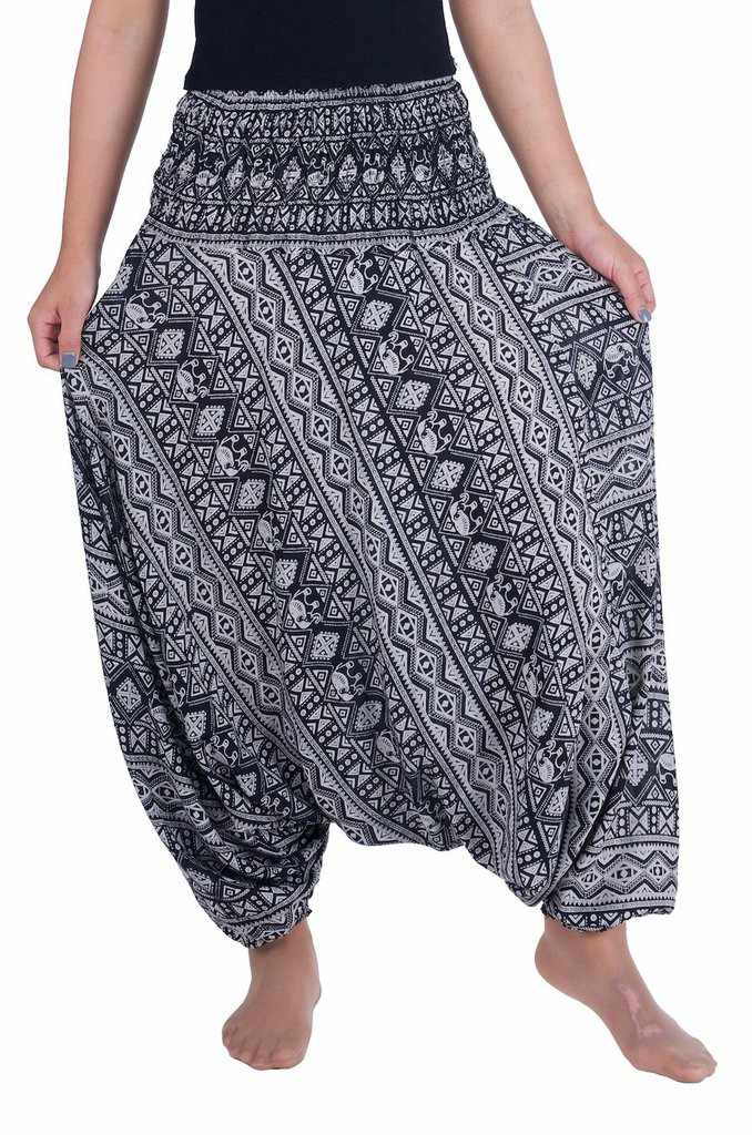 Thai Elephant Pants Harem Yoga Hippie Boho Print Gypsy Festival